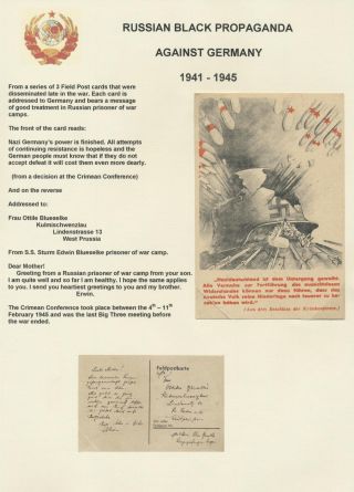 RUSSIAN BLACK PROPAGANDA (AGAINST GERMANY AND FINLAND) – sheet 52