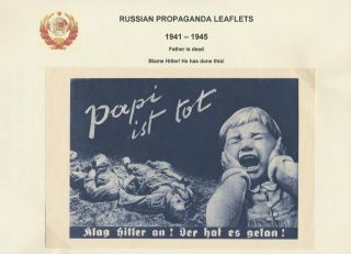 RUSSIAN BLACK PROPAGANDA (AGAINST GERMANY AND FINLAND) – sheet 61