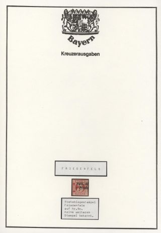 BAYERN - POSTABLAGEN DER KREUZERZEIT (ab 1. 7. 1861) – Blatt 15