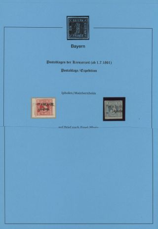 BAVORSKO - POŠTOVNY KREJCAROVÉHO OBDOBÍ (od 1. 7. 1861) – list 24