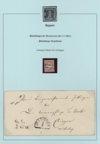 BAVORSKO - POŠTOVNY KREJCAROVÉHO OBDOBÍ (od 1. 7. 1861) – list 27