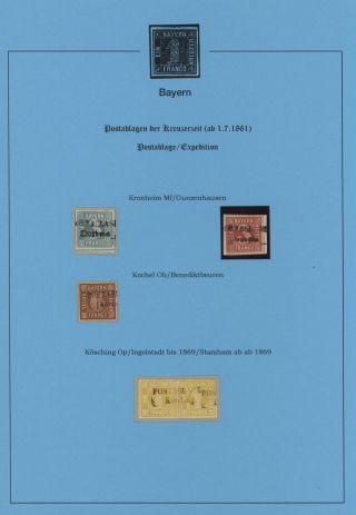 BAVORSKO - POŠTOVNY KREJCAROVÉHO OBDOBÍ (od 1. 7. 1861) – list 31