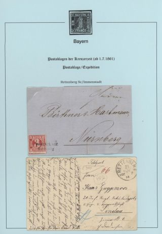 BAVORSKO - POŠTOVNY KREJCAROVÉHO OBDOBÍ (od 1. 7. 1861) – list 65