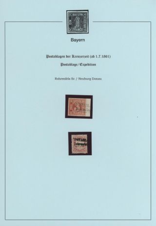 BAVORSKO - POŠTOVNY KREJCAROVÉHO OBDOBÍ (od 1. 7. 1861) – list 67