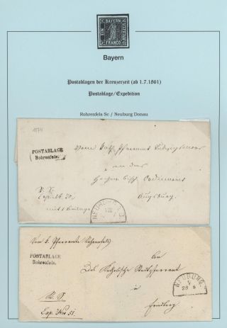 BAVORSKO - POŠTOVNY KREJCAROVÉHO OBDOBÍ (od 1. 7. 1861) – list 68