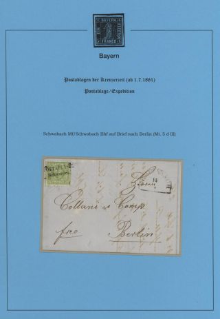 BAVORSKO - POŠTOVNY KREJCAROVÉHO OBDOBÍ (od 1. 7. 1861) – list 71