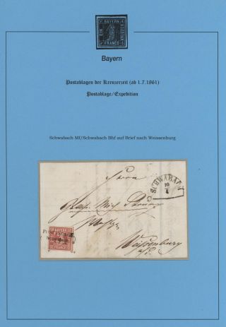 BAVORSKO - POŠTOVNY KREJCAROVÉHO OBDOBÍ (od 1. 7. 1861) – list 72