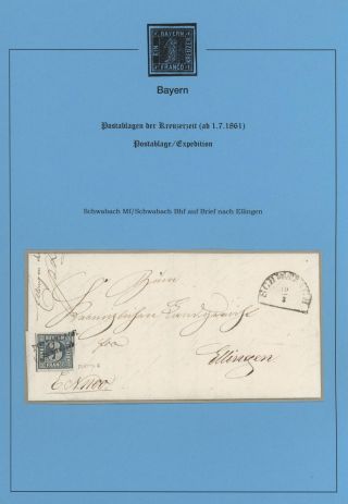 BAVORSKO - POŠTOVNY KREJCAROVÉHO OBDOBÍ (od 1. 7. 1861) – list 73