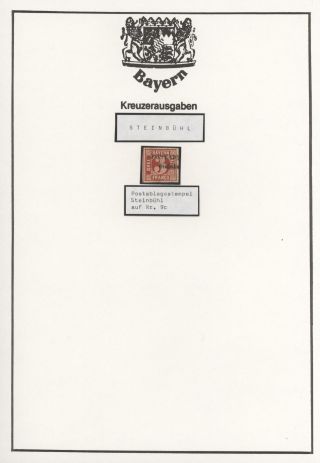BAVORSKO - POŠTOVNY KREJCAROVÉHO OBDOBÍ (od 1. 7. 1861) – list 76
