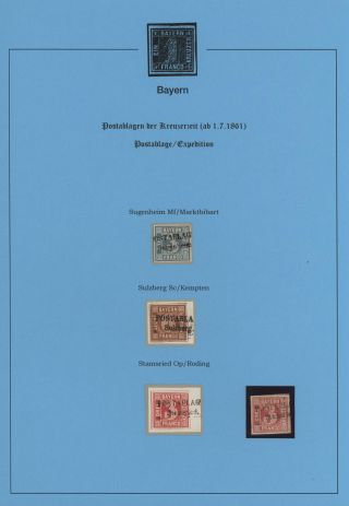 BAVORSKO - POŠTOVNY KREJCAROVÉHO OBDOBÍ (od 1. 7. 1861) – list 77