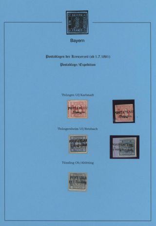 BAVORSKO - POŠTOVNY KREJCAROVÉHO OBDOBÍ (od 1. 7. 1861) – list 78