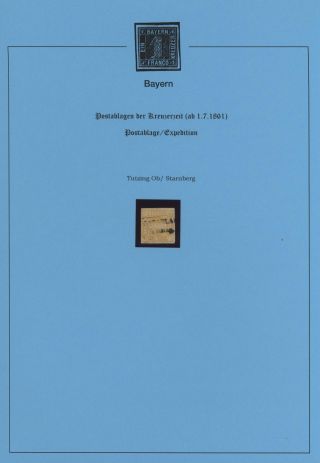 BAVORSKO - POŠTOVNY KREJCAROVÉHO OBDOBÍ (od 1. 7. 1861) – list 80