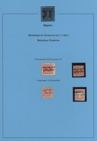 BAVORSKO - POŠTOVNY KREJCAROVÉHO OBDOBÍ (od 1. 7. 1861) – list 82