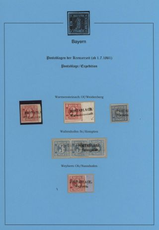 BAVORSKO - POŠTOVNY KREJCAROVÉHO OBDOBÍ (od 1. 7. 1861) – list 84