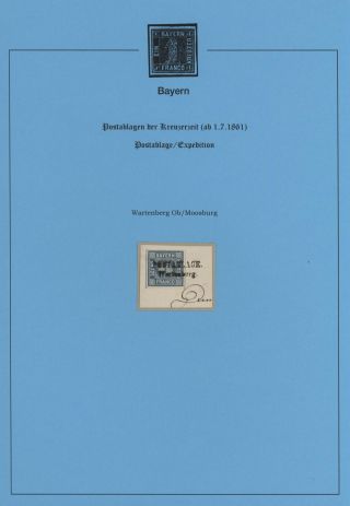 BAVORSKO - POŠTOVNY KREJCAROVÉHO OBDOBÍ (od 1. 7. 1861) – list 86