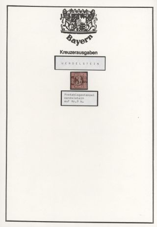 BAVORSKO - POŠTOVNY KREJCAROVÉHO OBDOBÍ (od 1. 7. 1861) – list 87