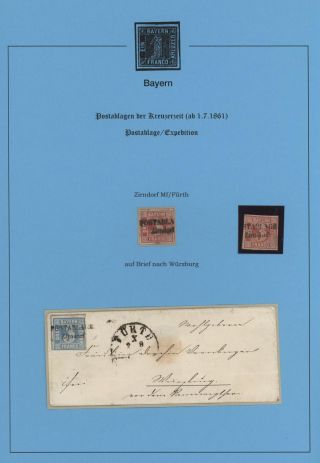 BAVORSKO - POŠTOVNY KREJCAROVÉHO OBDOBÍ (od 1. 7. 1861) – list 93