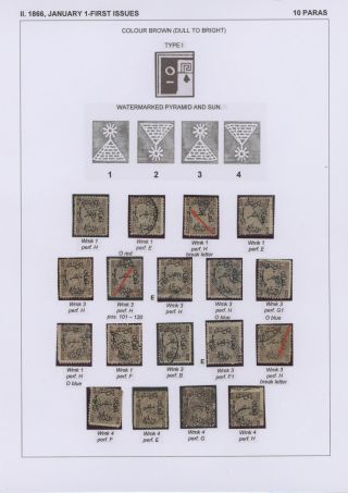 EGYPT - FIRST ISSUES 1866-1879 – sheet 9