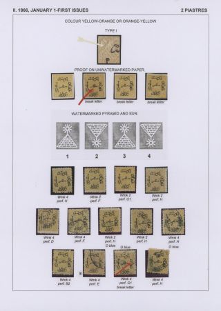 EGYPT - FIRST ISSUES 1866-1879 – sheet 19