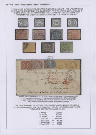 EGYPT - FIRST ISSUES 1866-1879 – sheet 33