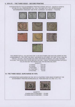 EGYPT - FIRST ISSUES 1866-1879 – sheet 47