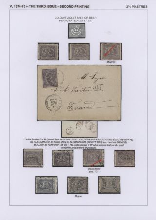 EGYPT - FIRST ISSUES 1866-1879 – sheet 60