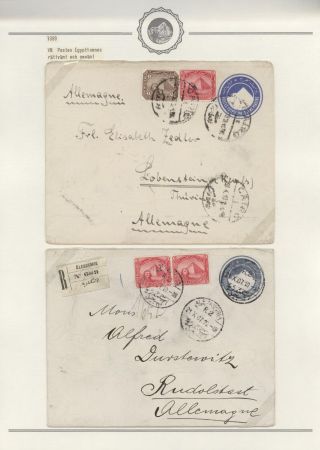 EGYPT - POSTAL STATIONERIES 1869-1970`s – sheet 164