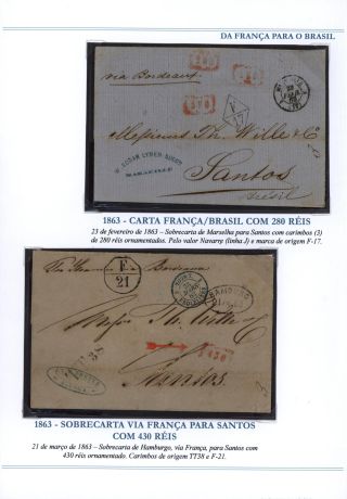POŠTOVNÍ SPOJENÍ Z FRANCIE DO BRAZÍLIE 1857-1898 – list 2