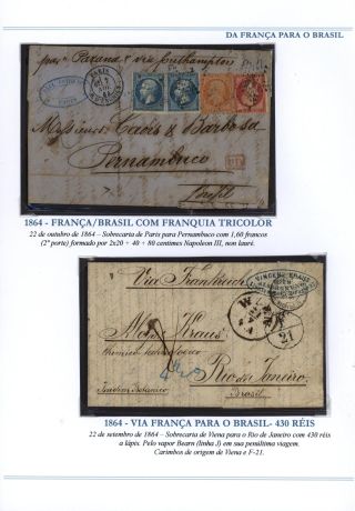 POŠTOVNÍ SPOJENÍ Z FRANCIE DO BRAZÍLIE 1857-1898 – list 3