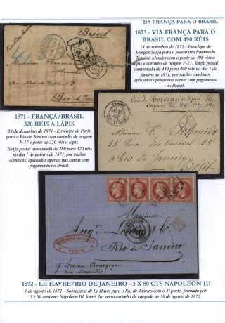 POŠTOVNÍ SPOJENÍ Z FRANCIE DO BRAZÍLIE 1857-1898 – list 9
