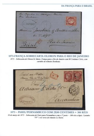 POŠTOVNÍ SPOJENÍ Z FRANCIE DO BRAZÍLIE 1857-1898 – list 10