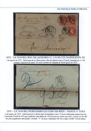 POŠTOVNÍ SPOJENÍ Z FRANCIE DO BRAZÍLIE 1857-1898 – list 12