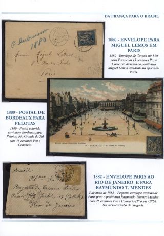 POŠTOVNÍ SPOJENÍ Z FRANCIE DO BRAZÍLIE 1857-1898 – list 13