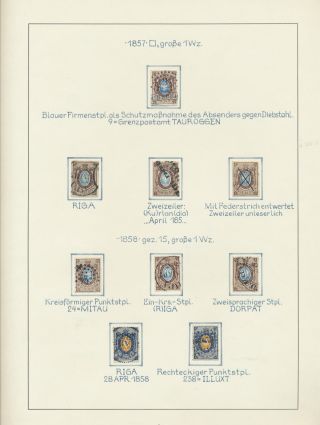 LETTLAND - POSTSTEMPELN WÄHREND KAISERLICHEN RUSSISCHEN PERIODE (1837-1917) – Blatt 3