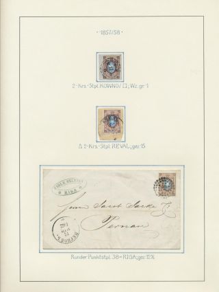 LETTLAND - POSTSTEMPELN WÄHREND KAISERLICHEN RUSSISCHEN PERIODE (1837-1917) – Blatt 4