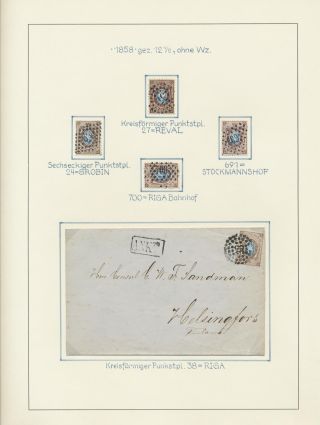 LETTLAND - POSTSTEMPELN WÄHREND KAISERLICHEN RUSSISCHEN PERIODE (1837-1917) – Blatt 5