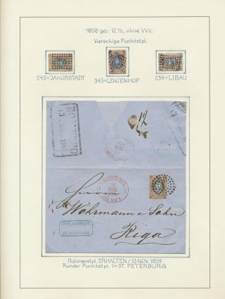 LETTLAND - POSTSTEMPELN WÄHREND KAISERLICHEN RUSSISCHEN PERIODE (1837-1917) – Blatt 6