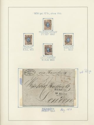 LETTLAND - POSTSTEMPELN WÄHREND KAISERLICHEN RUSSISCHEN PERIODE (1837-1917) – Blatt 8