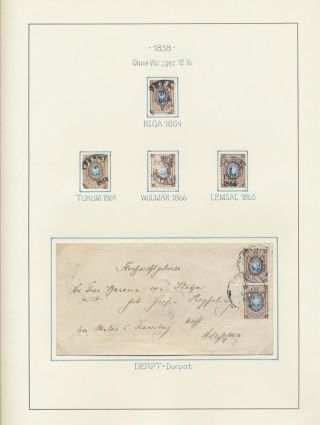 LETTLAND - POSTSTEMPELN WÄHREND KAISERLICHEN RUSSISCHEN PERIODE (1837-1917) – Blatt 11