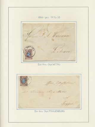 LETTLAND - POSTSTEMPELN WÄHREND KAISERLICHEN RUSSISCHEN PERIODE (1837-1917) – Blatt 14