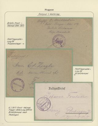 GERMAN AIR MAIL IN WWI and WWII – sheet 2