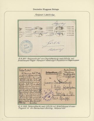 GERMAN AIR MAIL IN WWI and WWII – sheet 3