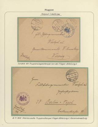 GERMAN AIR MAIL IN WWI and WWII – sheet 4