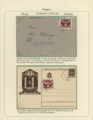 GERMAN AIR MAIL IN WWI and WWII – sheet 5
