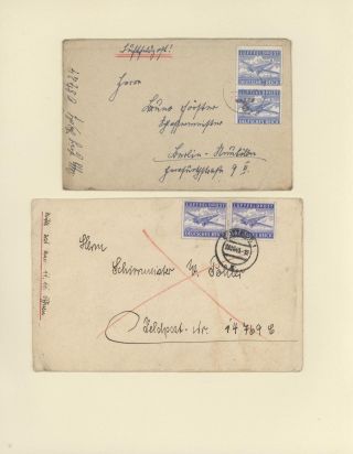 GERMAN AIR MAIL IN WWI and WWII – sheet 11