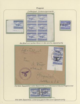 GERMAN AIR MAIL IN WWI and WWII – sheet 15