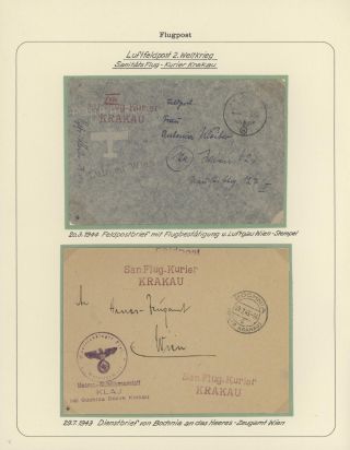 GERMAN AIR MAIL IN WWI and WWII – sheet 17