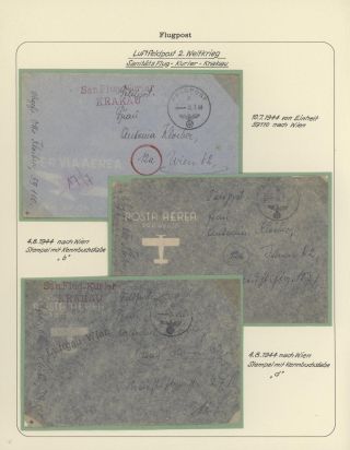GERMAN AIR MAIL IN WWI and WWII – sheet 18