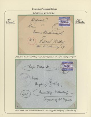 GERMAN AIR MAIL IN WWI and WWII – sheet 19