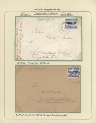 GERMAN AIR MAIL IN WWI and WWII – sheet 20